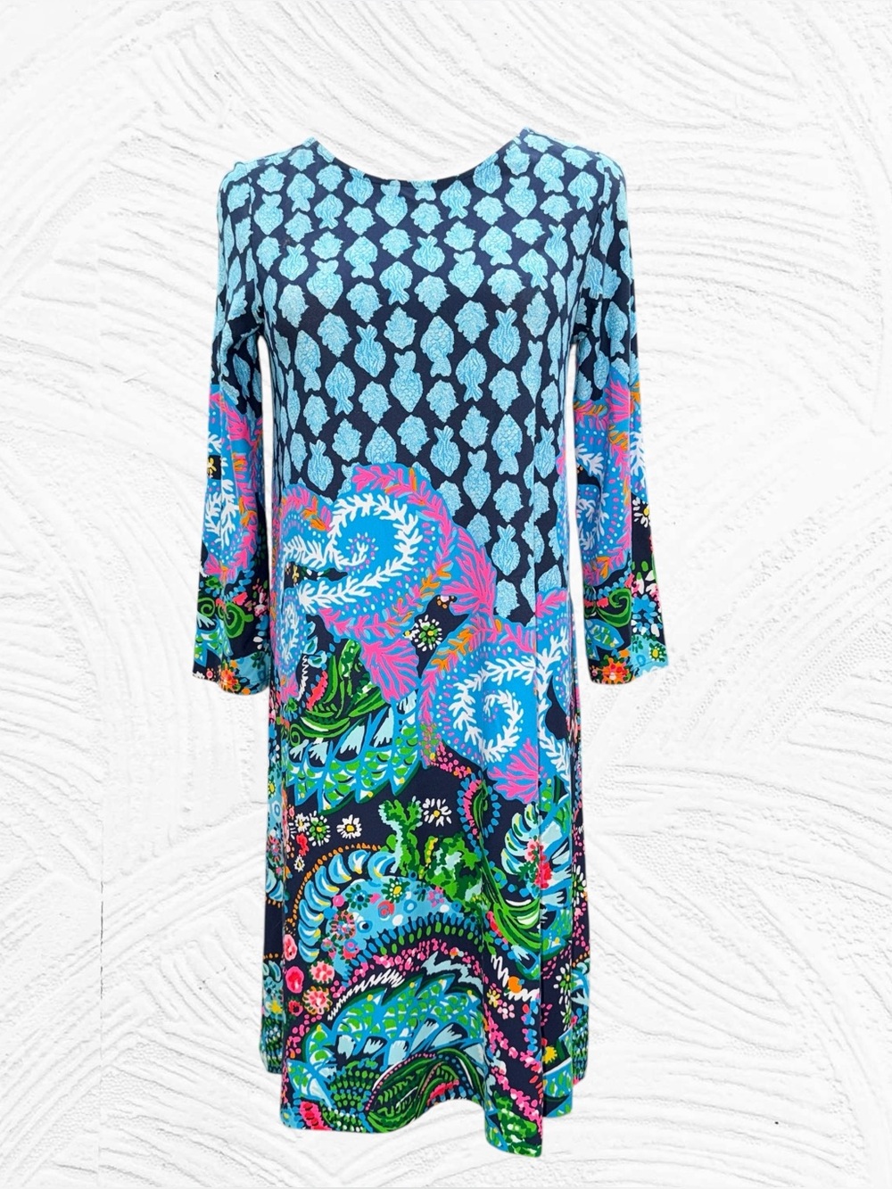 NEW Lilly Pulitzer Ophelia Dress Multi Color‎ Ride the Wave Size Small Swing